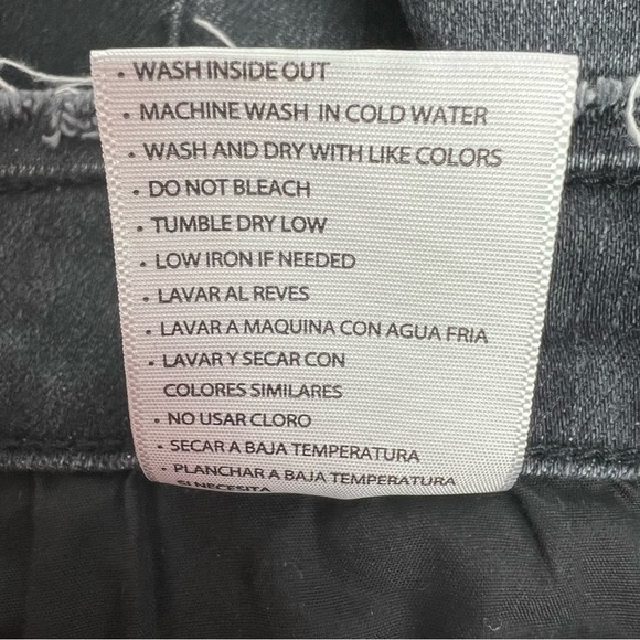 KanCan Junior Women’s Dark Gray Jeans Sz 27 (7) Distressed/Ripped Raw Hems/Waist - Picture 8 of 13